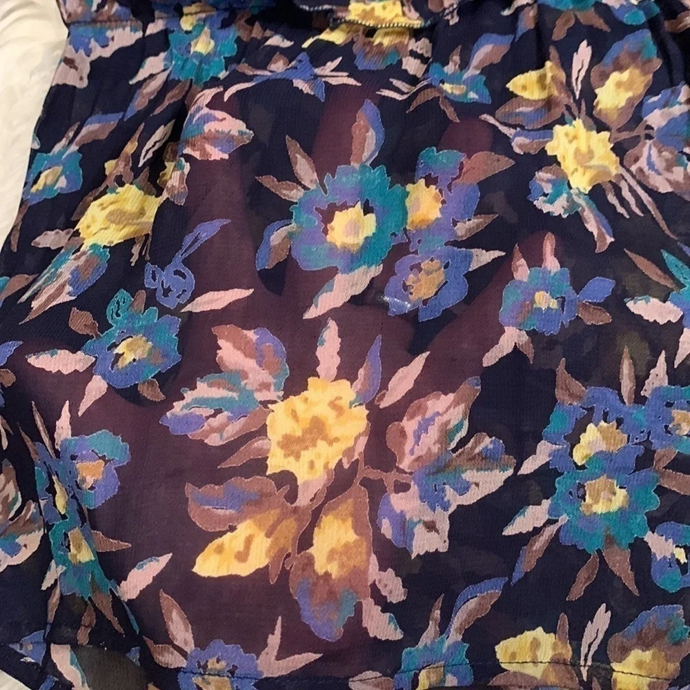 Anthropologie Meadow Rue Strasser floral embroidered peasant top S - Picture 12 of 12